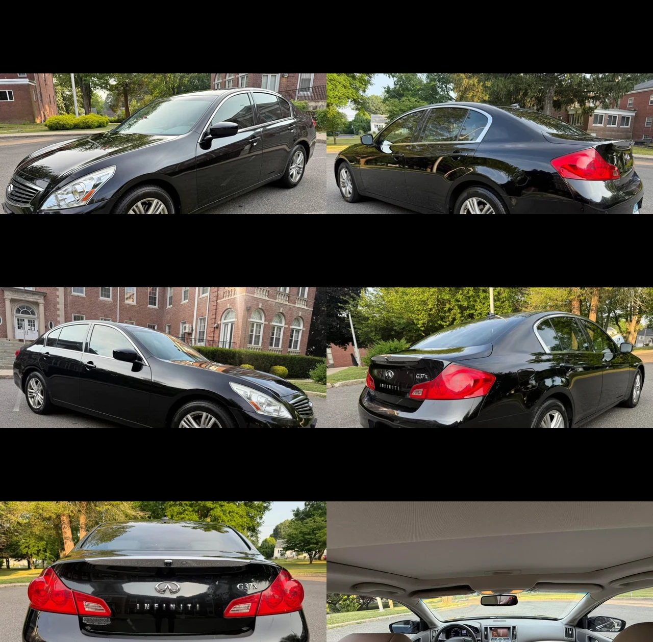 Actual black 2012 Infiniti G37x exterior and interior gallery